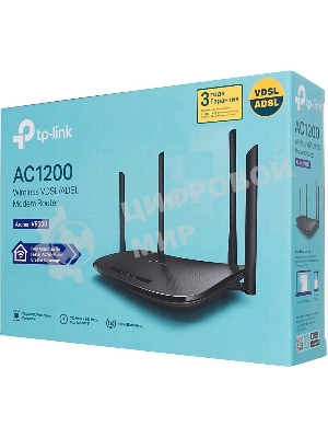 Роутер беспроводной TP-Link Archer VR300 AC1200 10/100BASE-TX/ADSL черный