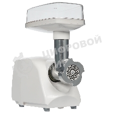 Мясорубка электрическая Аксион М14.01 белый, 600 Вт, 0.5 кг/мин, защита от перегрузки, насадки - 2