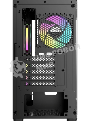 Корпус Ocypus Gamma C52 BK ARGB, Mini-Tower, чёрный, 3 x 120 мм