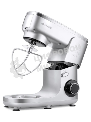 Кухонная машина Hyundai HYM-S7651 планетар.вращ. 1400Вт серебристый