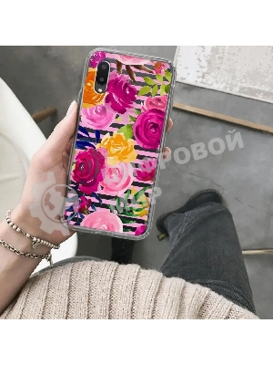 Чехол (клип-кейс) Gresso Air, для Samsung Galaxy A02, прозрачный/рисунок gr17aaae9162