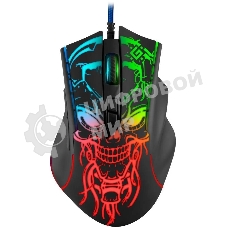 Мышь проводная Defender Bulletstorm GM-928 черный, 7200 dpi, USB, кнопки - 7