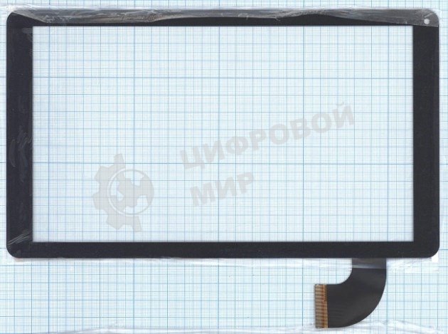 Сенсорное стекло (тачскрин) HOTATOUCH C145254K1 DRFPC391T-V02, черное