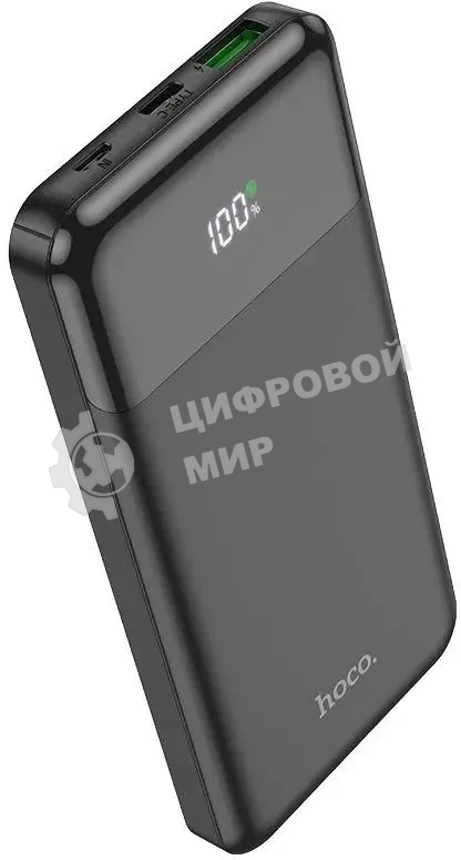 Портативный аккумулятор Hoco J102 Cool figure 10000mAh QC3.0/PD3.0 20W 3A USB-A/USB-C черный
