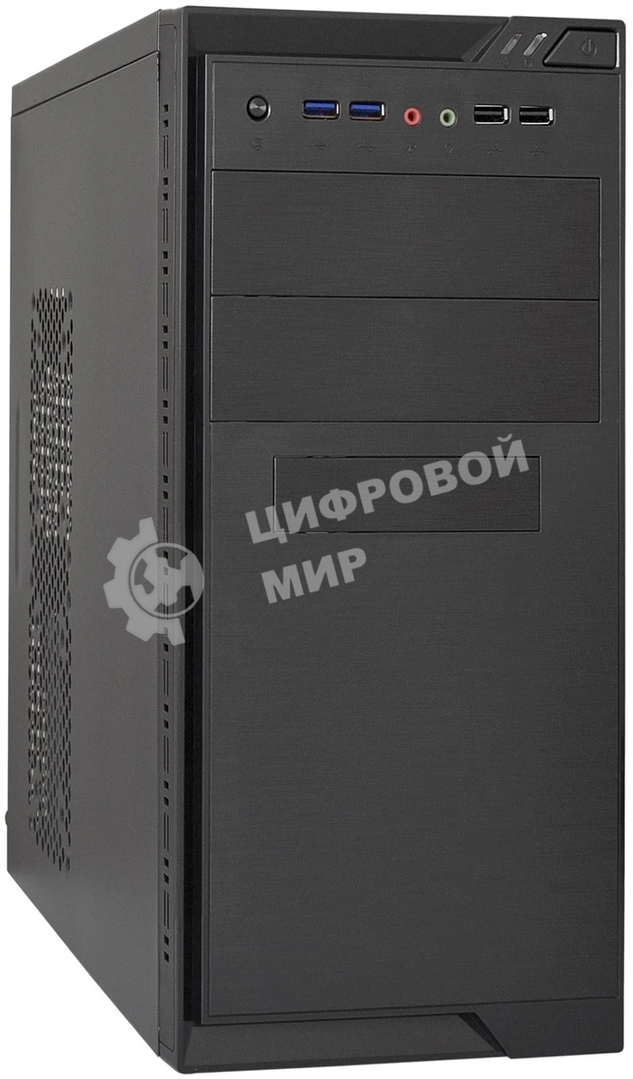 Компьютерный корпус Minitower ExeGate MA-372UX-UNS350 (mATX, БП UNS350 с вент. 12см, 2хUSB+2хUSB3.0, аудио, черный)