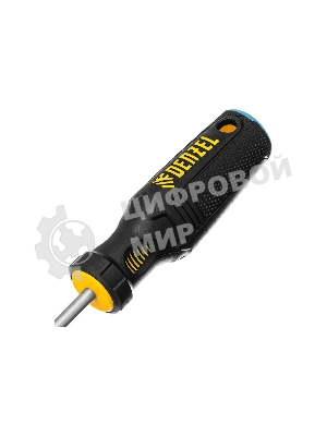 Отвертка Denzel SL6x100 мм, S2, 3к рукоятка