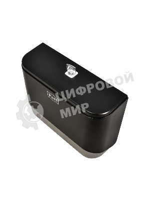 Диспенсер бумажных полотенец Puff-5140Bl черный, с замком, ABS-пластик