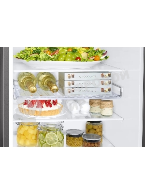 Холодильник Samsung RB34C632ESA/EF графит двухкамерный 227/114л морозилка снизу, No Frost