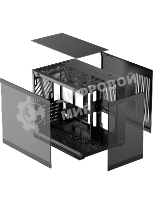 Компьютерный корпус Ocypus Iota C70 BK ARGB ATX/win/black/6 ARGB fans/no PSU/Tempered Glass