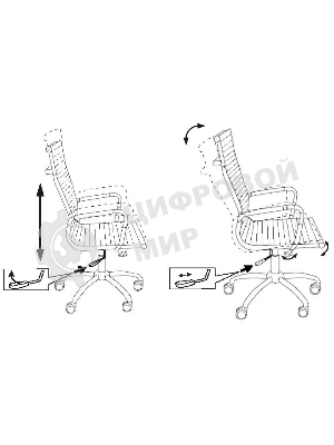 Кресло Бюрократ CH-883/BLACK черный, экокожа