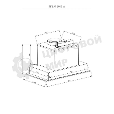 Вытяжка встраиваемая Kuppersberg High-Tech Inflat 60 B черный, 60 см, 780 куб. м/ч, 56 дБ