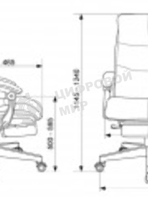 Кресло Бюрократ CH-824MSG-BF коричневый, экокожа