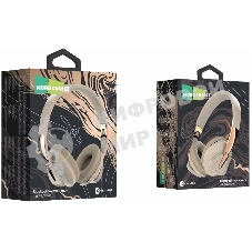 Беспроводные наушники MORE CHOICE HW33 бежевый, накладные, Bluetooth, до 6 ч