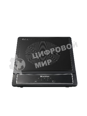 Плита настольная электрическая Blackton Bt IC132C Black, индукционная, 2000 Вт, тип управления: электронное, количество автоматических программ: 5, размер варочной поверхности: 190 мм, материал корпуса: пластик, керамика, автоотключение при снятии посуды, максимальный вес: 15 кг, нескользящие ножки, длина шнура: 1.2 м
