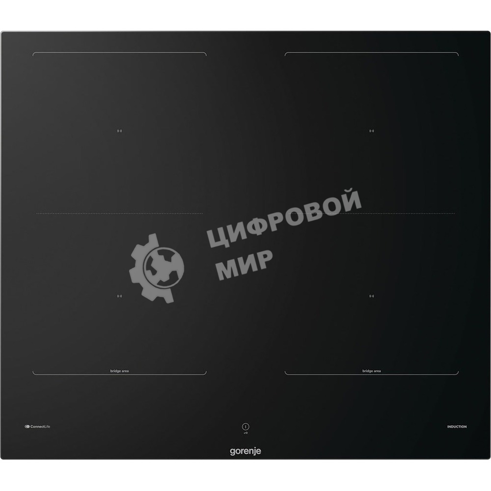 Варочная панель Gorenje, индукционная, 60 см, 4 конфорки, сенсорное управление, таймер, объединение конфорок Bridge Zone, автораспознавание посуды, PowerBoost, растапливание SoftMelt, сенсоры Iqgrill/iqfry/iqpro, защита от детей, черный