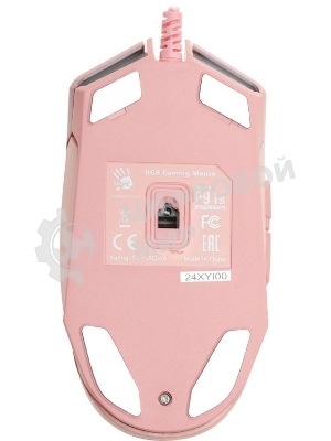 Мышь проводная A4Tech Bloody P91s розовый, 8000 dpi, USB, кнопки - 8