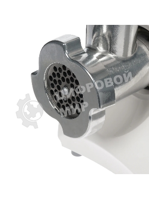 Мясорубка электрическая Аксион М14.01 белый, 600 Вт, 0.5 кг/мин, защита от перегрузки, насадки - 2