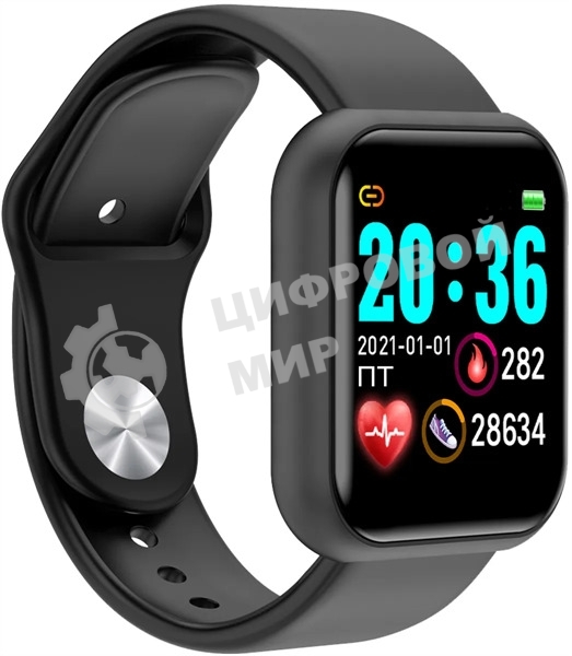 Умные часы Irbis Iceline черный Display: 1.3inch TFT color screen Touch type: single point touch Battery: 150mAh черный