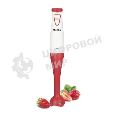 Блендер погружной Blackton Bt HB400P White-Red. Мощность 400 Вт, Режим ТУРБО