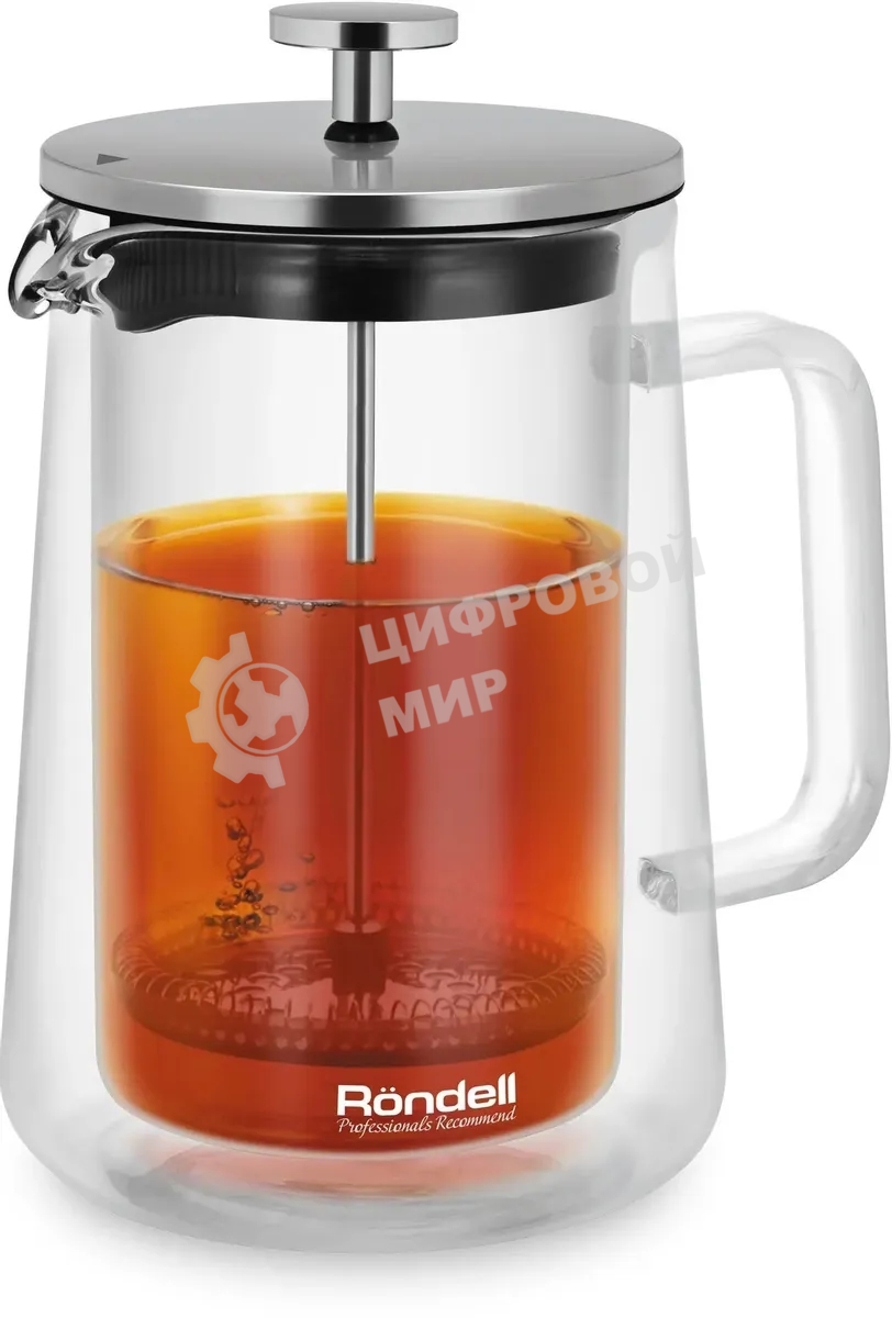 Френч-пресс с двойными стенками 1,0 л Rondell RDS-1824 Eletto