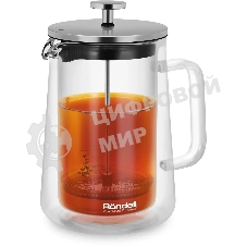 Френч-пресс с двойными стенками 1,0 л Rondell RDS-1824 Eletto