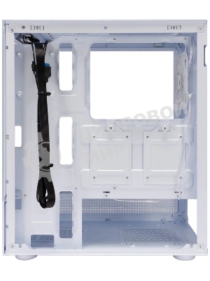 Компьютерный корпус 1STPLAYER MIKU Mi7-A белый, ATX, 3x120мм LED fans