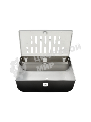 Диспенсер бумажных полотенец Puff-5140Bl черный, с замком, ABS-пластик