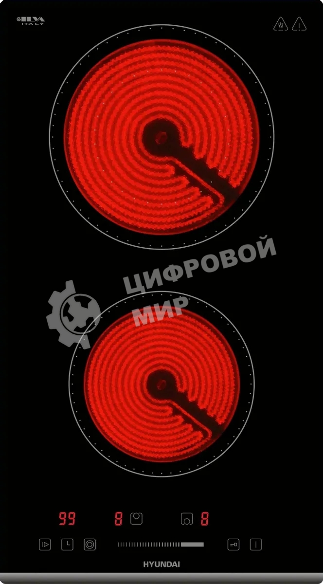 Электрическая варочная панель Hyundai HHE 3286 BG черный