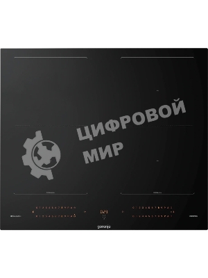 Варочная панель Gorenje, индукционная, 60 см, 4 конфорки, сенсорное управление, таймер, объединение конфорок Bridge Zone, автораспознавание посуды, PowerBoost, растапливание SoftMelt, сенсоры Iqgrill/iqfry/iqpro, защита от детей, черный