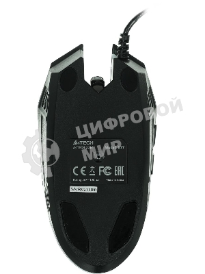 Мышь проводная A4Tech X77 черный, 2400 dpi, USB, кнопки - 8