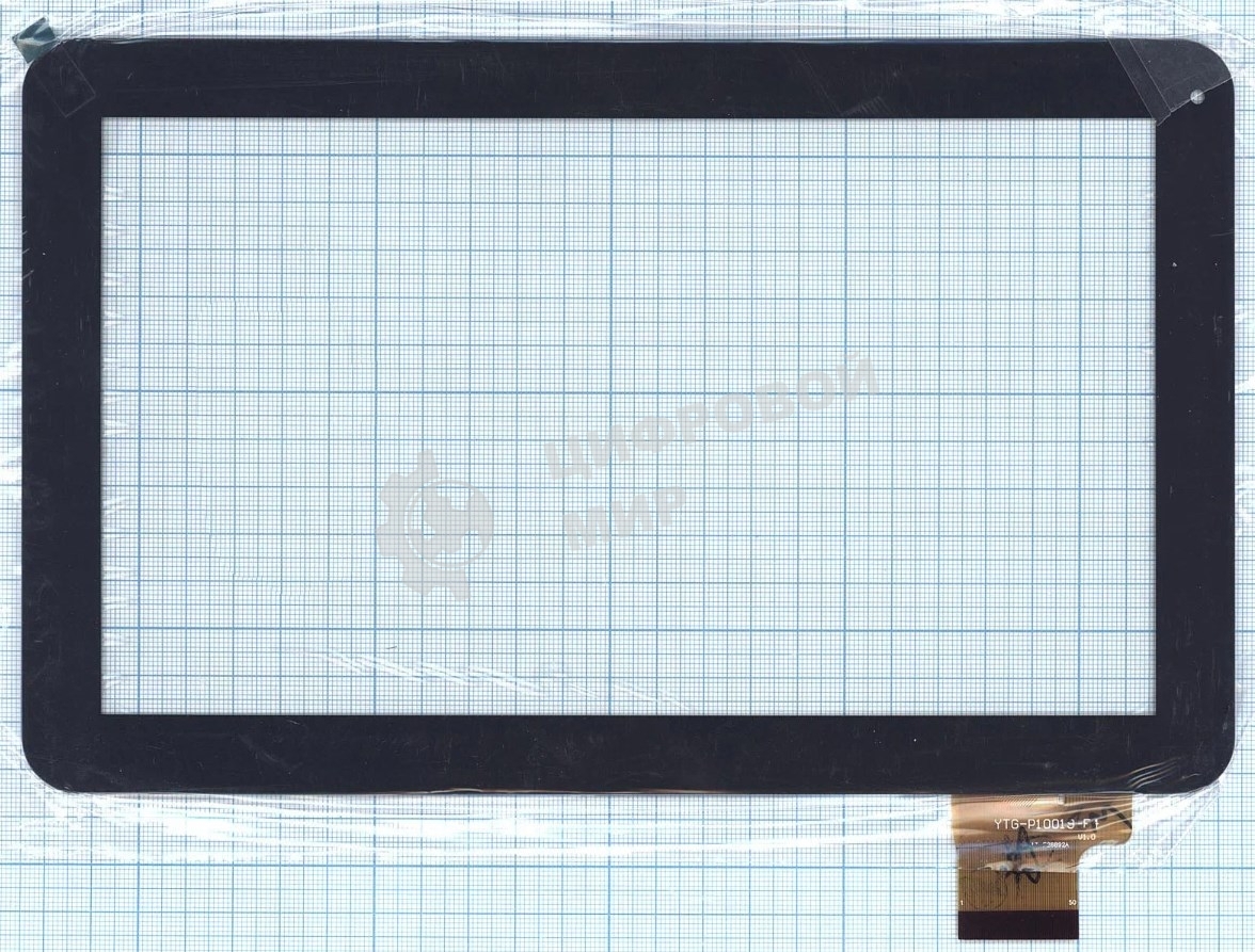 Сенсорное стекло (тачскрин) YTG-P10019-F4, черное