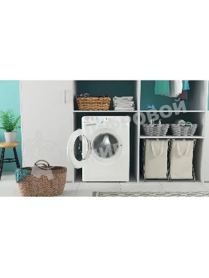 Стиральная машина Indesit BWSB 61051 WWV белый, загрузка фронтальная 6 кг, 1000 об/мин., класс: А