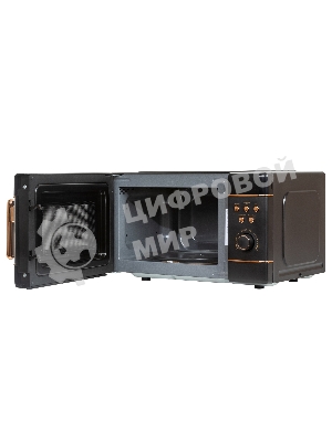 Микроволновая печь JVC JK-MW270D черный, 20 л, 700 Вт, переключатели - кнопки, поворотный механизм