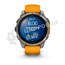 Смарт-часы Garmin Fenix 8 AMOLED Sapphire титановый серый, оранжевый 47мм