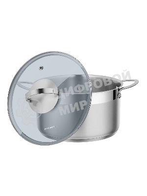 Кастрюля Maunfeld GERDA MCS44S07 из нержавеющей стали со стеклянной крышкой, 22 см, 4,4 л.