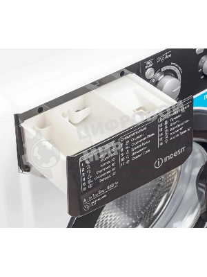Стиральная машина Indesit EWSB 5085 BK CIS белый, загрузка фронтальная 5 кг, 800 об/мин., класс: А