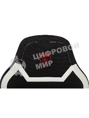 Кресло Zombie 10 черный/белый, экокожа, 120 кг, механизм качания