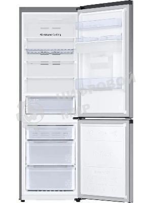 Холодильник Samsung RB34C632ESA/EF графит двухкамерный 227/114л морозилка снизу, No Frost