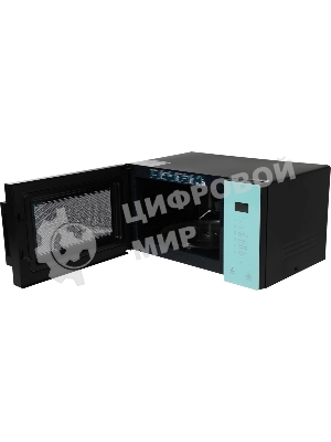 Микроволновая печь Samsung MG23T5018AN/BW голубой, 23 л, 800 Вт, переключатели - сенсор