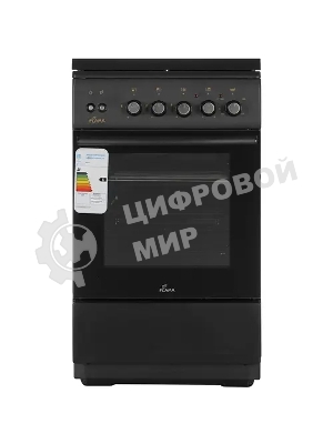 Плита Комбинированная Flama L RK 23-126 At антрацит (стеклянная крышка) реш.сталь