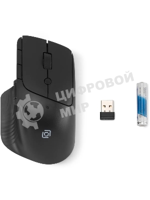 Мышь беспроводная Oklick 501MW черный, 2400 dpi, радиоканал, USB, кнопки - 6