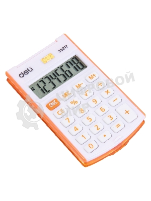Калькулятор карманный Deli E39217/OR оранжевый 8-разр.