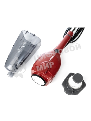 Пылесос вертикальный Centek CT-2565 красный, питание от сети, 200 Вт, уборка сухая, пылесборник 1.2 л