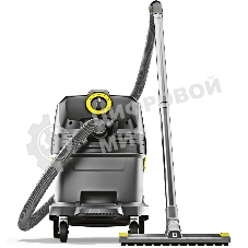 Строительный пылесос Karcher NT 30/1 Tact L серый, 1380 Вт, уборка сухая/сбор воды, пылесборник мешок/контейнер, 30 л