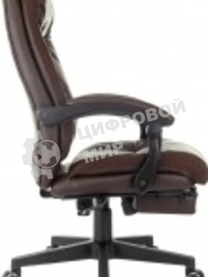 Кресло Бюрократ CH-824MSG-BF коричневый, экокожа