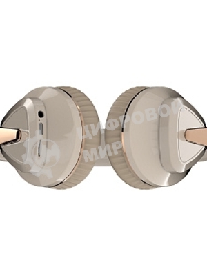 Беспроводные наушники MORE CHOICE HW33 бежевый, накладные, Bluetooth, до 6 ч