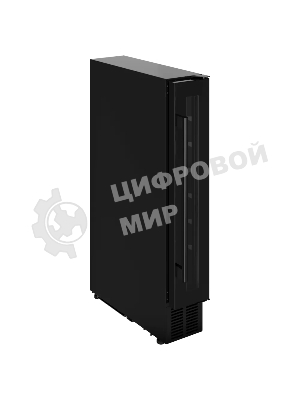 Винный шкаф Kuppersberg RBW 15, встраиваемый, High-Tech, ВхШхГ 87х15х52.5 см, объем 20 л, вместимость 7 бутылок, диапазон температуры 5-20 градусов, механическое открытие двери, LED дисплей, уровень шума 39 дБ, черный