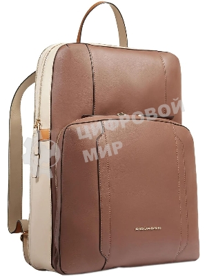 Рюкзак женский Piquadro Circle CA6216W92/MBE коричневый/бежевый кожа