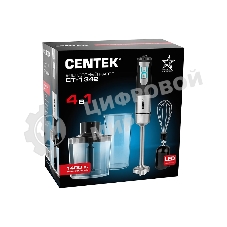 Блендер погружной Centek CT-1342 1400 Вт, черный/стальной