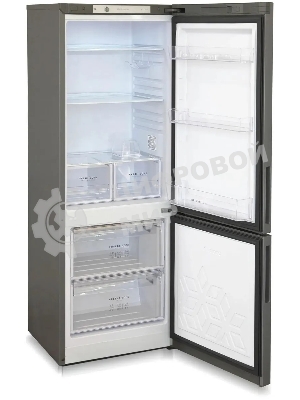 Холодильник Бирюса Б-W6034 графит матовый двухкамерный 210/85л морозилка снизу